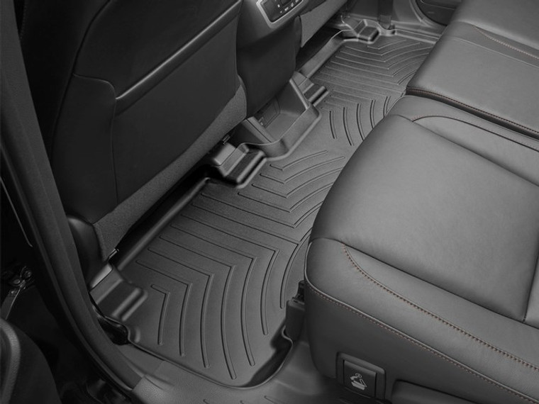 Ultimate Protection for 2014-2019 Toyota Highlander | WeatherTech Floor Liner, Molded Fit, Channels for Fluids, Black TPO Material