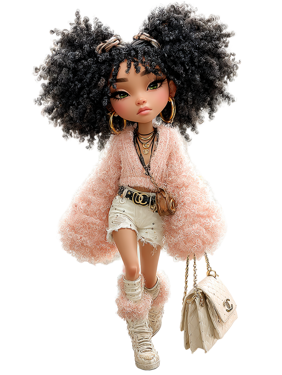 Chibi Doll Model Vinyl Car Decal Sticker – Waterproof & UV-Resistant 8.213333333333333"
