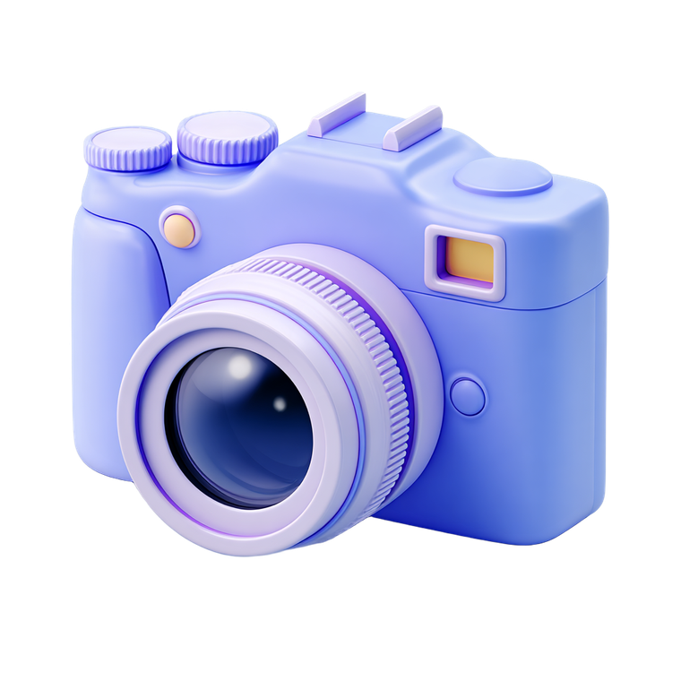 3D Camera Icon V2 Vinyl Car Decal Sticker – Waterproof & UV-Resistant 3.4133333333333336"