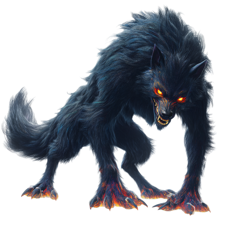 Angry Werewolf V3 Vinyl Car Decal Sticker – Waterproof & UV-Resistant 3.4133333333333336"
