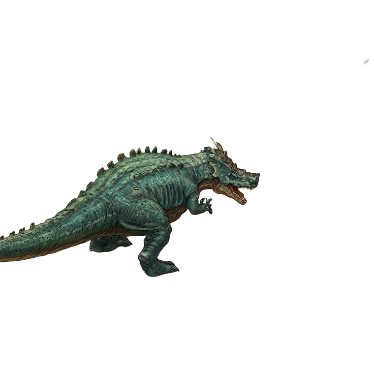 Medieval Fantasy Dinosaurs Vinyl Car Decal Sticker – Waterproof & UV-Resistant 3.4133333333333336"