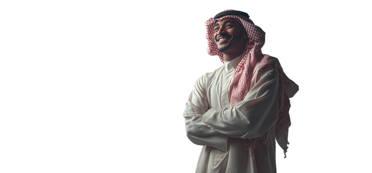 Proud Saudi Man V2 Vinyl Car Decal Sticker – Waterproof & UV-Resistant 5.01333333333333