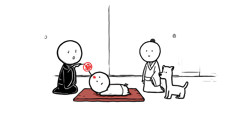 Stickman Baby Ceremony Vinyl Car Decal Sticker – Waterproof & UV-Resistant 5.4