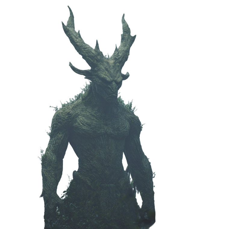 Ancient Forest Demon Vinyl Car Decal Sticker – Waterproof & UV-Resistant 3.4133333333333336"