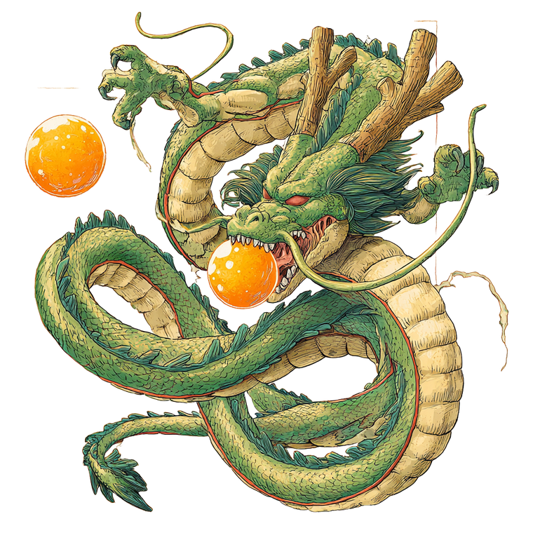Shenron With Dragon Ball Vinyl Car Decal Sticker – Waterproof & UV-Resistant 3.4133333333333336"
