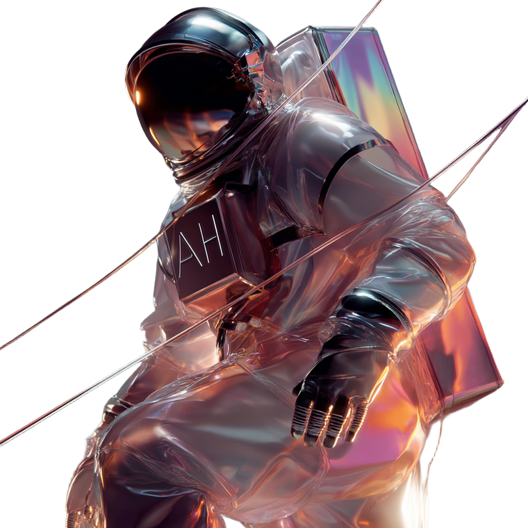 Astronaut V7 Vinyl Car Decal Sticker – Waterproof & UV-Resistant 6.826666666666667"