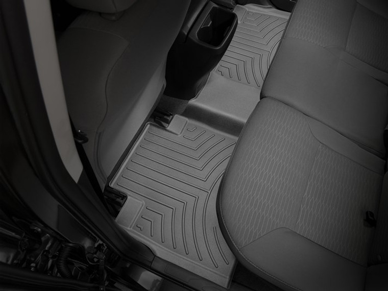 Ultimate Protection | Weathertech Floor Liner for Toyota Tacoma 2016-2023 - Molded Fit, With Channels & Reservoir for Fluids, Tactile Surface, Black