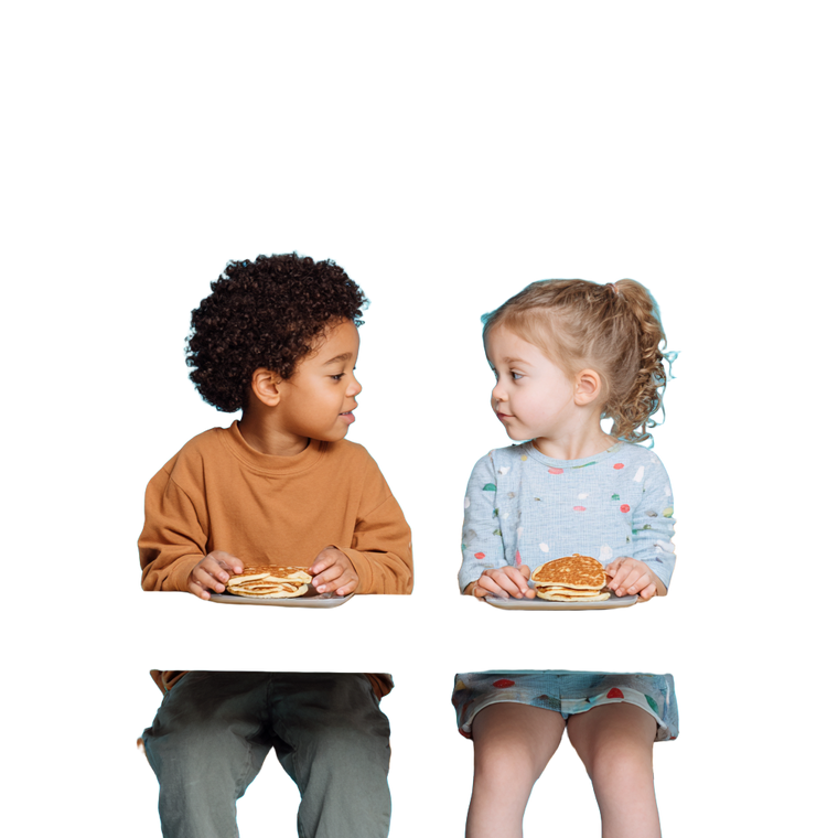 Kids With Pancakes Vinyl Car Decal Sticker – Waterproof & UV-Resistant 6.826666666666667"