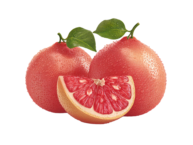 Fresh Grapefruit Render Vinyl Car Decal Sticker – Waterproof & UV-Resistant 6.1866666666666665"