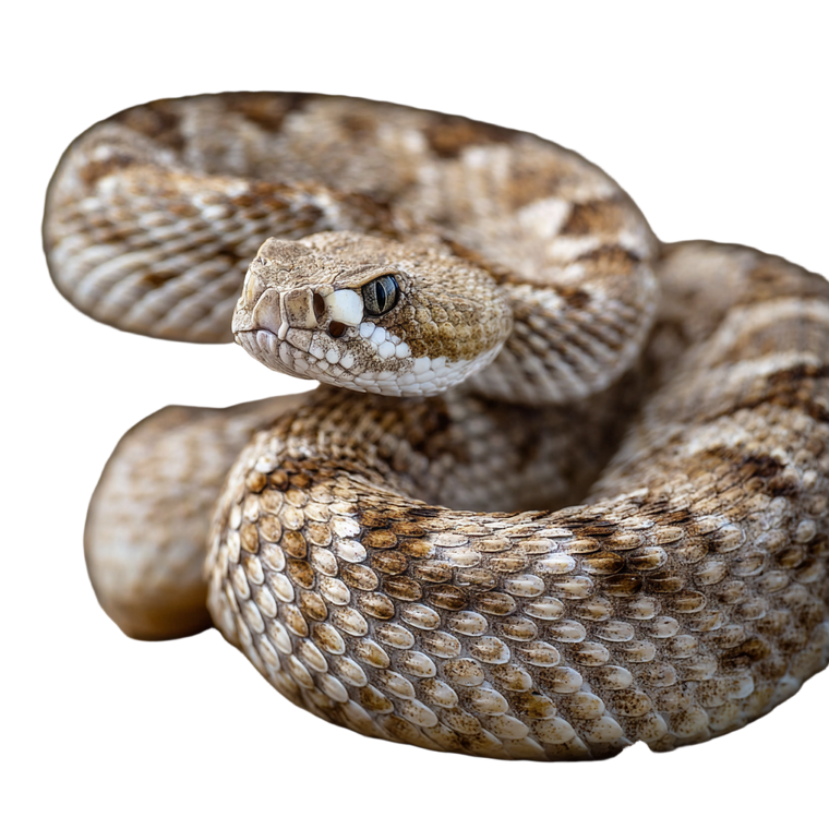 Coiled Rattlesnake Vinyl Car Decal Sticker – Waterproof & UV-Resistant 3.4133333333333336"