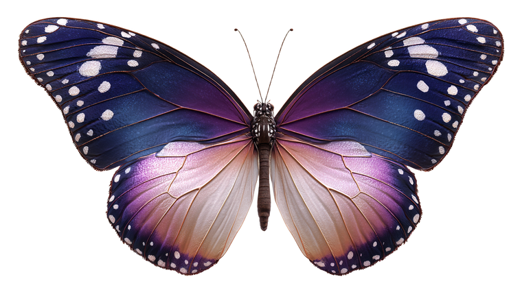 Violet Pink Butterfly Vinyl Car Decal Sticker – Waterproof & UV-Resistant 2.72"