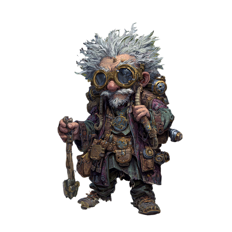 Mad Gnome Artificer V2 Vinyl Car Decal Sticker – Waterproof & UV-Resistant 3.4133333333333336"