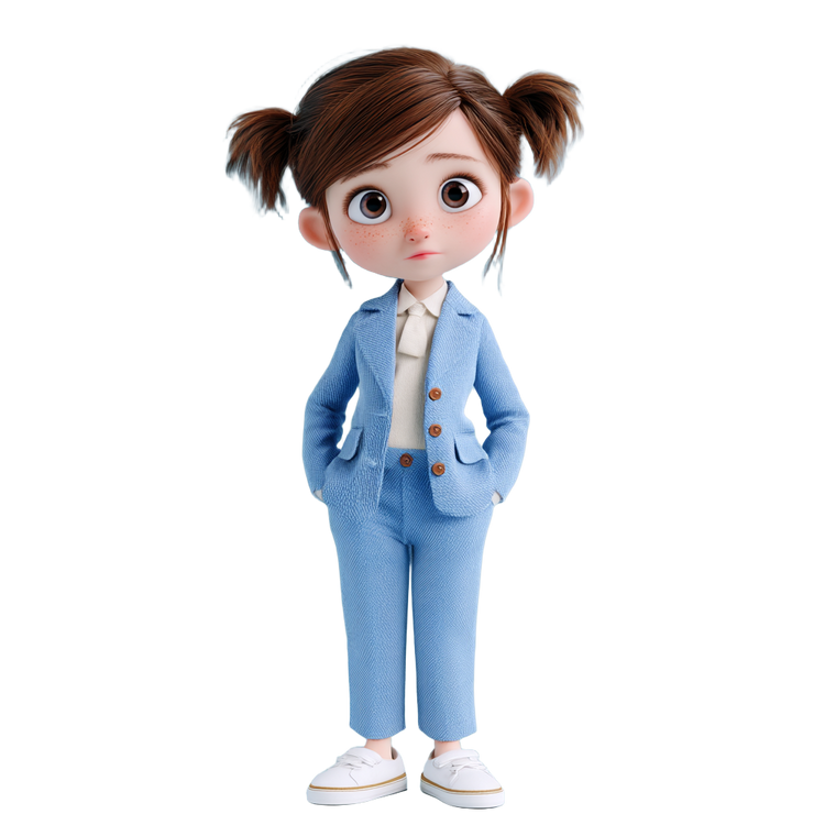Pixar Girl V11 Vinyl Car Decal Sticker – Waterproof & UV-Resistant 3.4133333333333336"