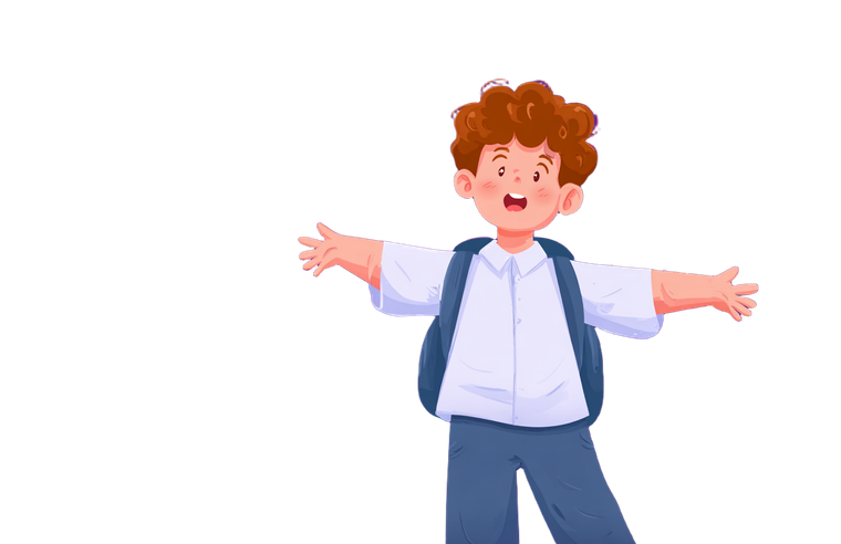 Happy School Boy V5 Vinyl Car Decal Sticker – Waterproof & UV-Resistant 2.933333333333333"