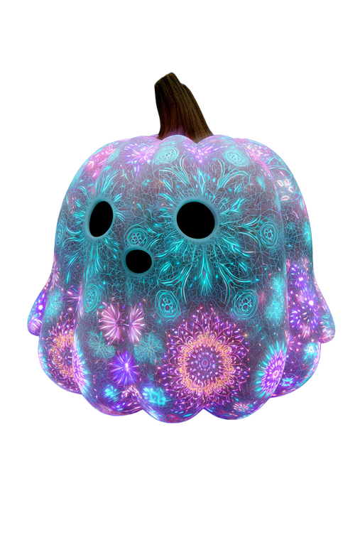 Glowing Halloween Ghosts Vinyl Car Decal Sticker – Waterproof & UV-Resistant 8.96"
