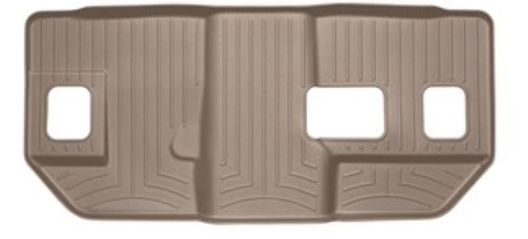 Ultimate Protection for 2021-2023 Chevrolet Tahoe | Cadillac Escalade | GMC Yukon | Molded Tan Floor Liner with Channels & Reservoir