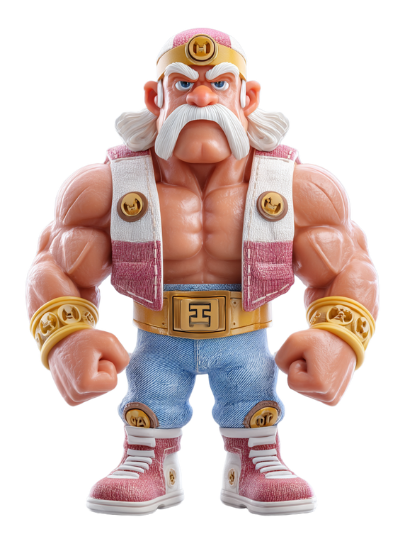 Hulk Hogan Figurine Vinyl Car Decal Sticker – Waterproof & UV-Resistant 8.213333333333333"