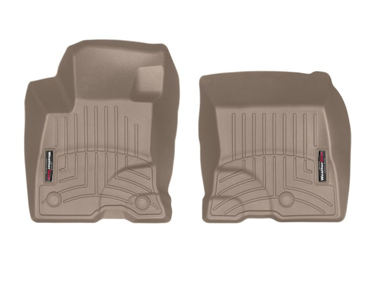 2020-2021 Ford Escape Molded Fit Floor Liner | Tan Weathertech FloorLiner with Fluid Reservoir | TPO Material