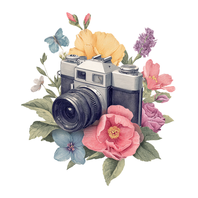 Vintage Camera Illustration V4 Vinyl Car Decal Sticker – Waterproof & UV-Resistant 3.4133333333333336"