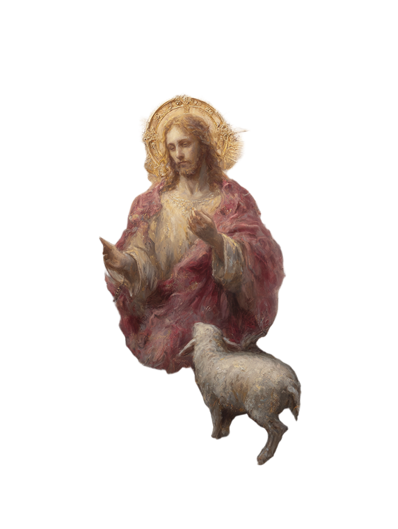 Jesus Saves Sheep Vinyl Car Decal Sticker – Waterproof & UV-Resistant 8.213333333333333"