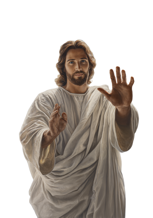 Jesus In Heaven V3 Vinyl Car Decal Sticker – Waterproof & UV-Resistant 4.32"