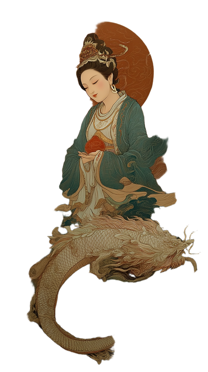 Empress Goddess Fresco Vinyl Car Decal Sticker – Waterproof & UV-Resistant 4.8533333333333335"