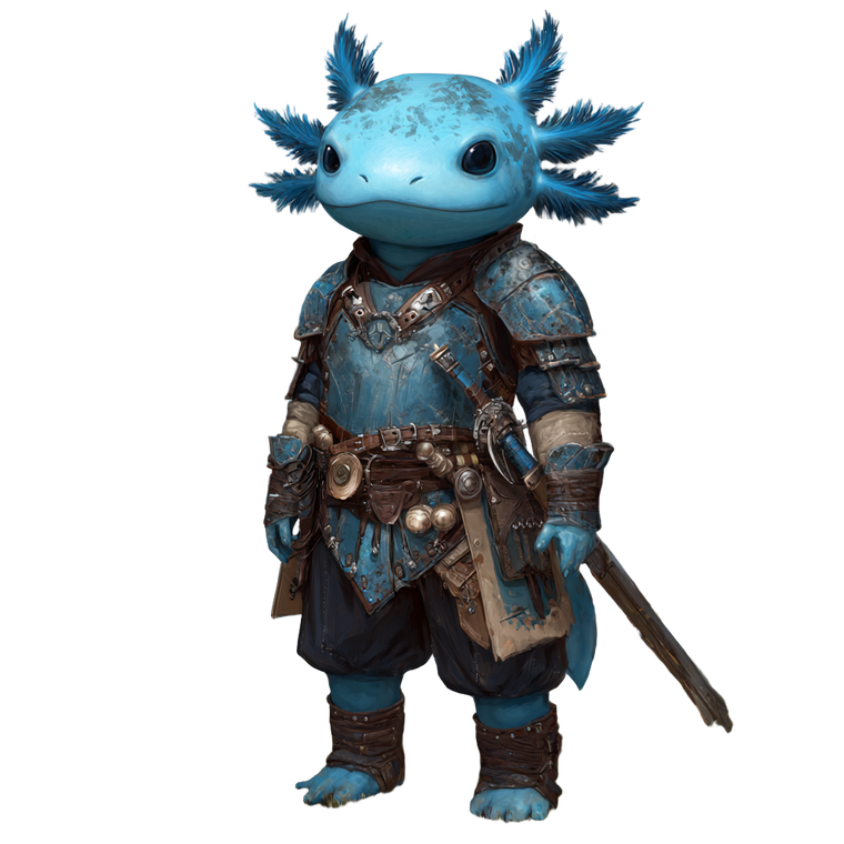Axolotl Hybrid Warrior Vinyl Car Decal Sticker – Waterproof & UV-Resistant 3.4133333333333336"