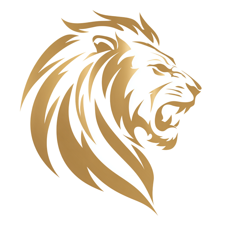 Stylized Lion Face Vinyl Car Decal Sticker – Waterproof & UV-Resistant 3.4133333333333336"