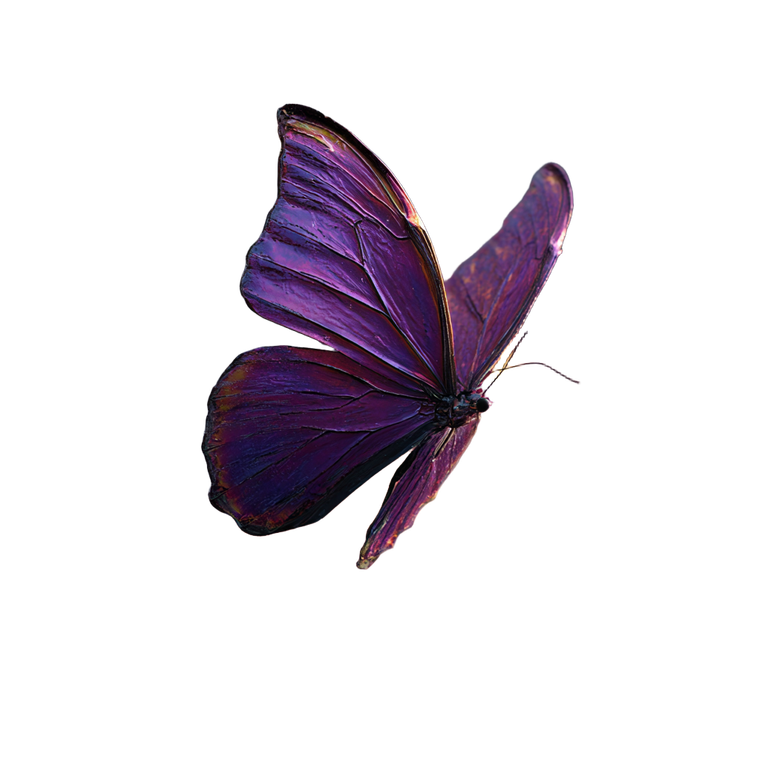 Vibrant Purple Butterfly Vinyl Car Decal Sticker – Waterproof & UV-Resistant 3.4133333333333336"