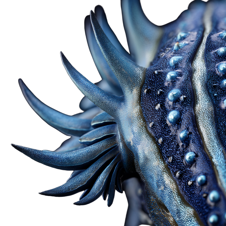 Blue Dragon Sea Slug Vinyl Car Decal Sticker – Waterproof & UV-Resistant 6.826666666666667"