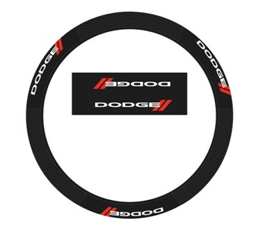 Protect Your Hands in Style with Elite Series Dodge Logo Steering Wheel Cover