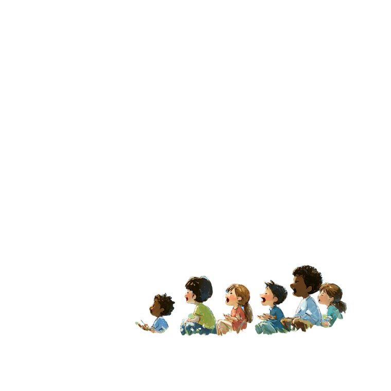 Children Singing Together Vinyl Car Decal Sticker – Waterproof & UV-Resistant 3.4133333333333336"