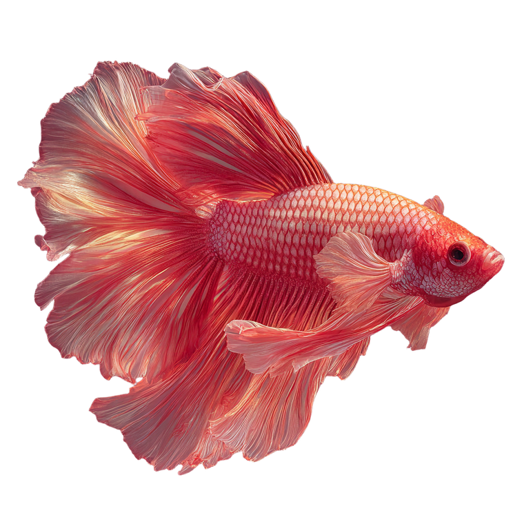 Beta Fish Vinyl Car Decal Sticker – Waterproof & UV-Resistant 3.4133333333333336"