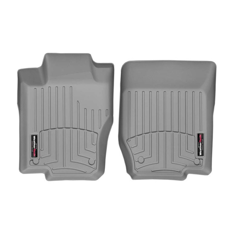 Custom Fit 2 Piece Floor Liners | Pontiac Torrent, Chevy Equinox | Molded Fit, Gray, WeatherTech Material