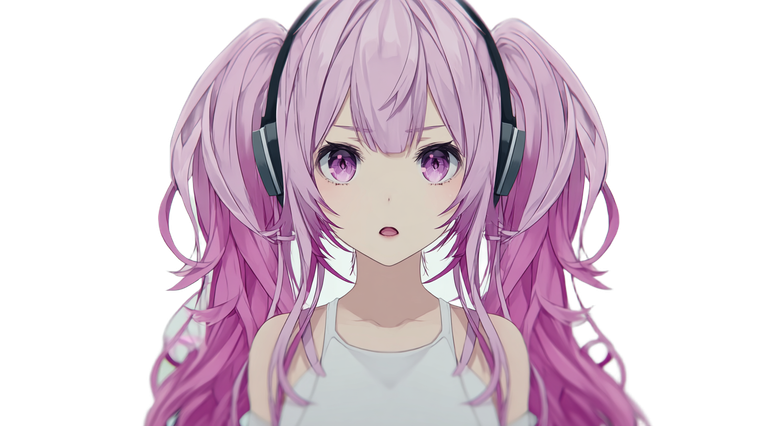 Virtual Idol Illustration Vinyl Car Decal Sticker – Waterproof & UV-Resistant 5.4