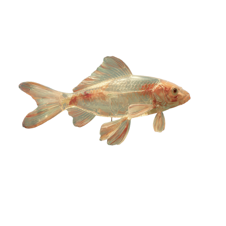 Transparent Mutant Fish Vinyl Car Decal Sticker – Waterproof & UV-Resistant 3.4133333333333336"