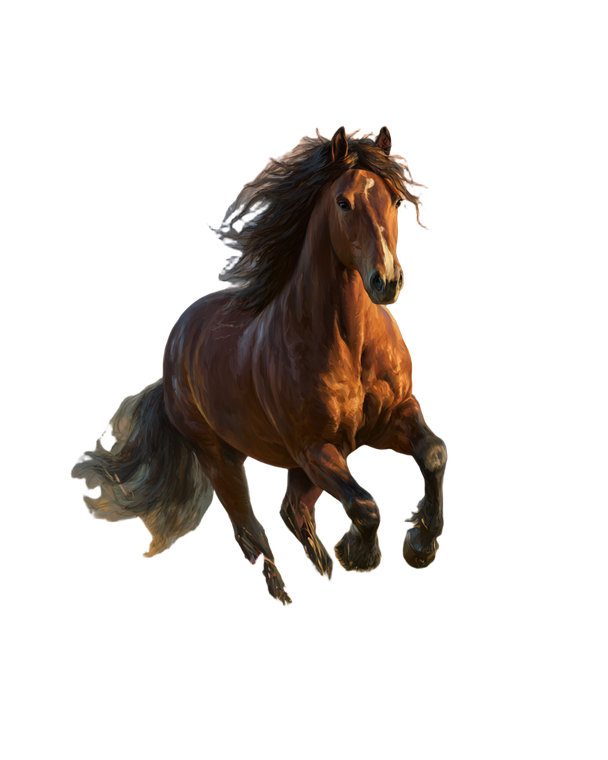Majestic Galloping Horse V8 Vinyl Car Decal Sticker – Waterproof & UV-Resistant 4.0"