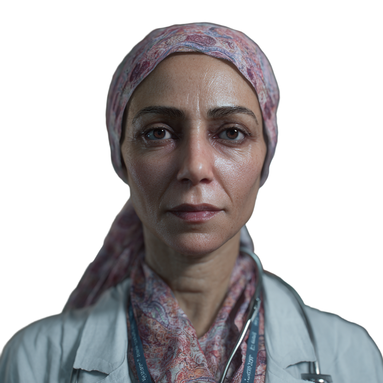 Egyptian Female Doctor Vinyl Car Decal Sticker – Waterproof & UV-Resistant 3.4133333333333336"