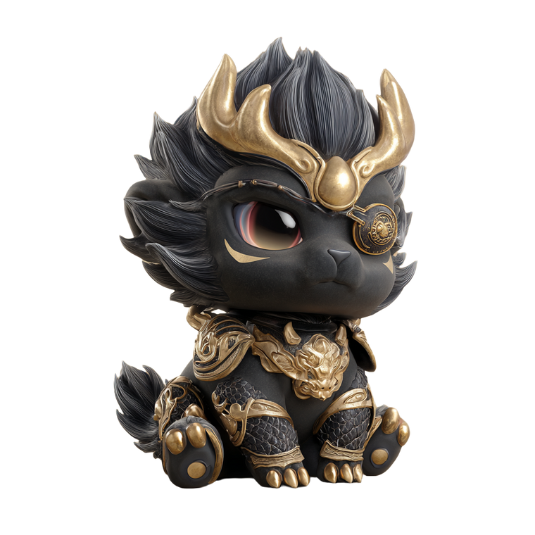 Mythical Dragon-Lion Vinyl Car Decal Sticker – Waterproof & UV-Resistant 3.4133333333333336"