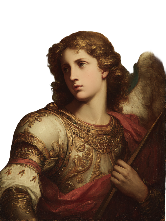Archangel Portrait V4 Vinyl Car Decal Sticker – Waterproof & UV-Resistant 8.213333333333333"