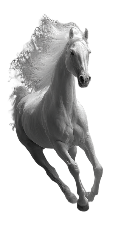 Smoke Horse V2 Vinyl Car Decal Sticker – Waterproof & UV-Resistant 9.706666666666667"