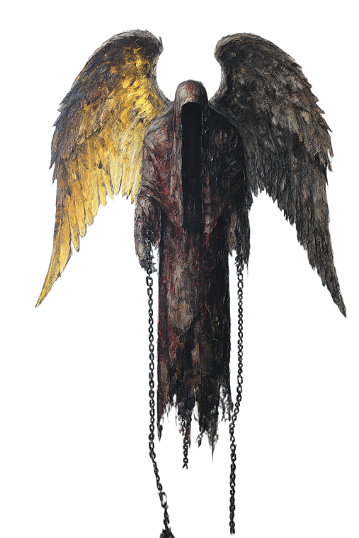 Fallen Twilight Angel Vinyl Car Decal Sticker – Waterproof & UV-Resistant 4.4