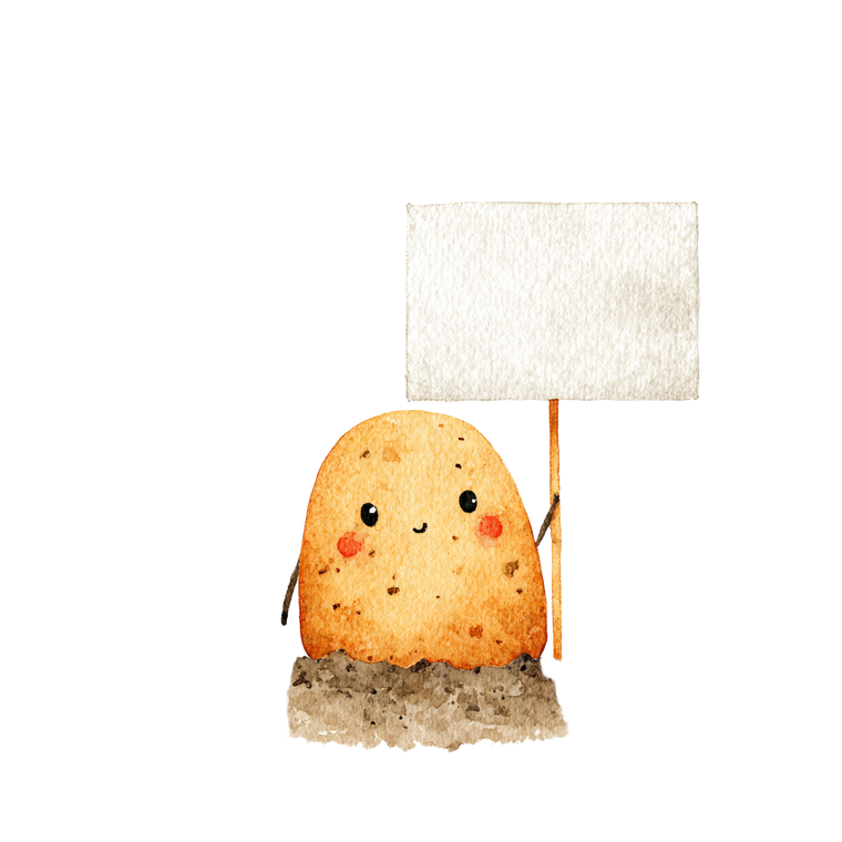 Cute Potato Character V2 Vinyl Car Decal Sticker – Waterproof & UV-Resistant 6.826666666666667"