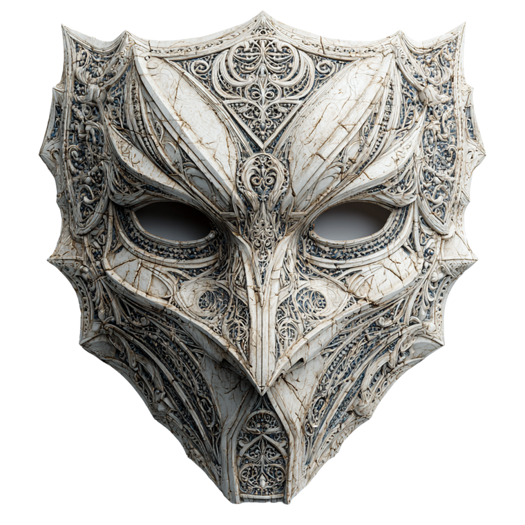 Porcelain Mask V3 Vinyl Car Decal Sticker – Waterproof & UV-Resistant 3.4133333333333336"