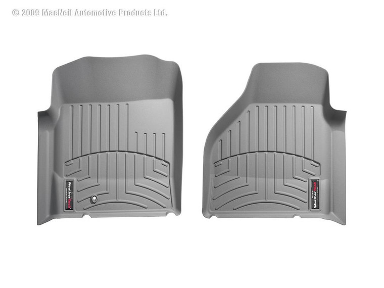 Ultimate Protection Floor Liners | 2002-2009 Dodge Ram 2500, 3500, 1500 | Molded Fit, Channels and Reservoir, WeatherTech Logo, Gray