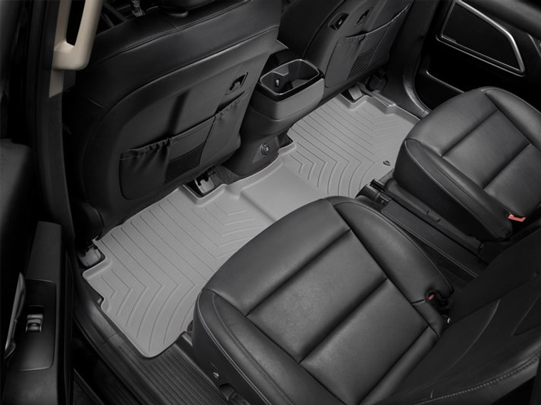 Ultimate Protection | WeatherTech Floor Liner 2020-2024 Kia Telluride | Gray Molded fit - Channels & Reservoir - HDTE Material