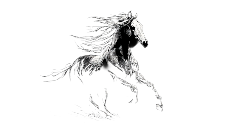 Galloping Horse V12 Vinyl Car Decal Sticker – Waterproof & UV-Resistant 2.72"