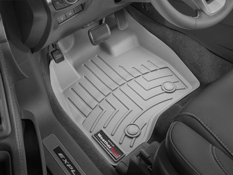 Ultimate Interior Protection | Weathertech Floor Liner | 2015-2016 Ford Explorer | Gray Molded Fit