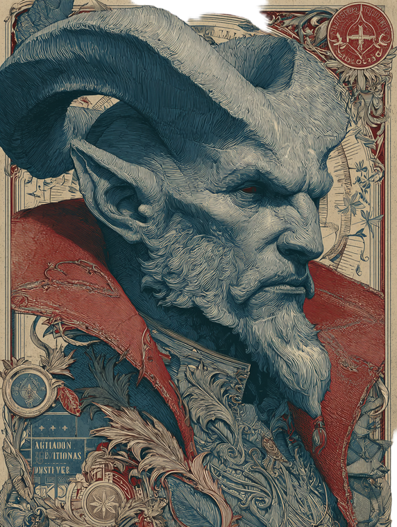 Devil Tarot Card V6 Vinyl Car Decal Sticker – Waterproof & UV-Resistant 4.1066666666666665"