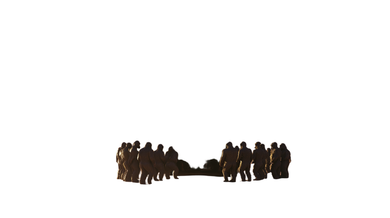 Prehistoric Apes Monolith Vinyl Car Decal Sticker – Waterproof & UV-Resistant 2.72"